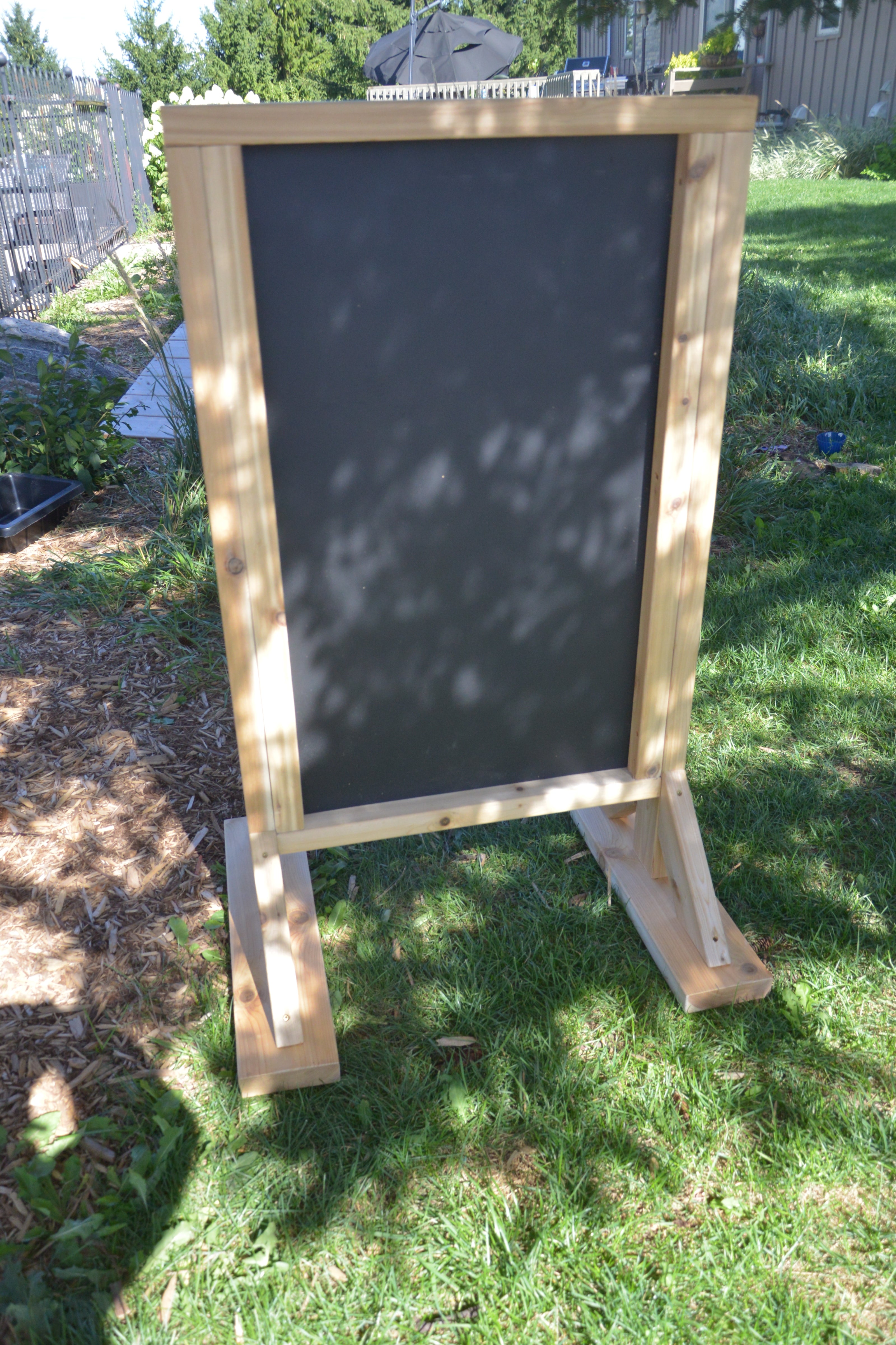 Chalkboard Sign Easel Stand Set